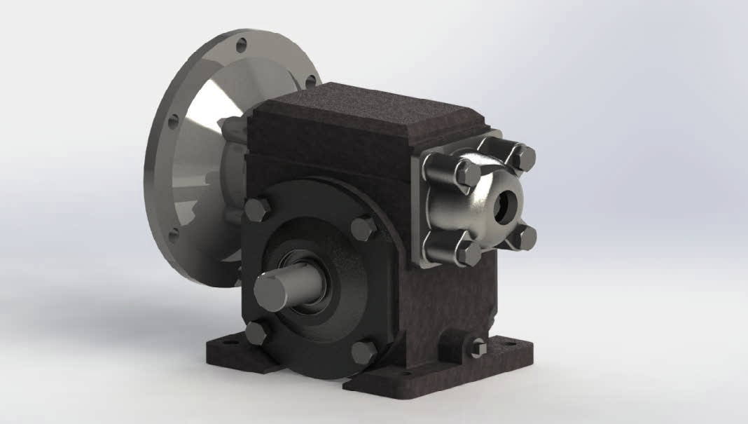 cad conversion of reducer gear assembly 1